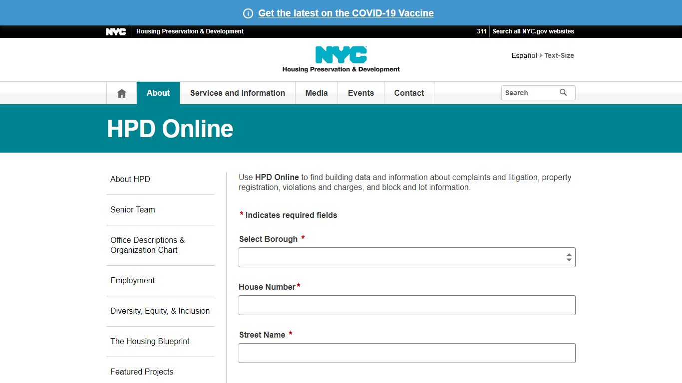 HPD Online - HPD - New York City